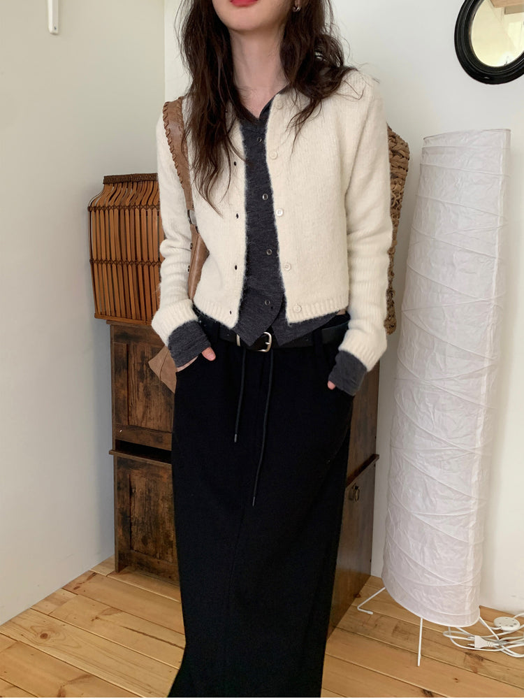 細腰頭皮帶扣壓線及踝棉裙