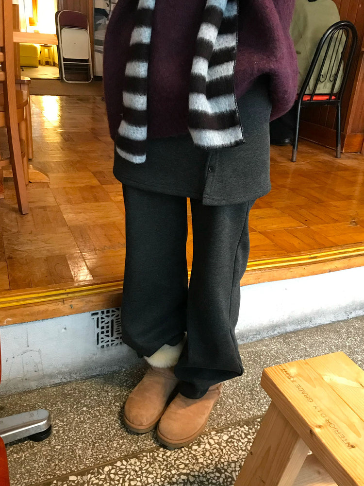 微喇叭顯瘦兩件式裙褲