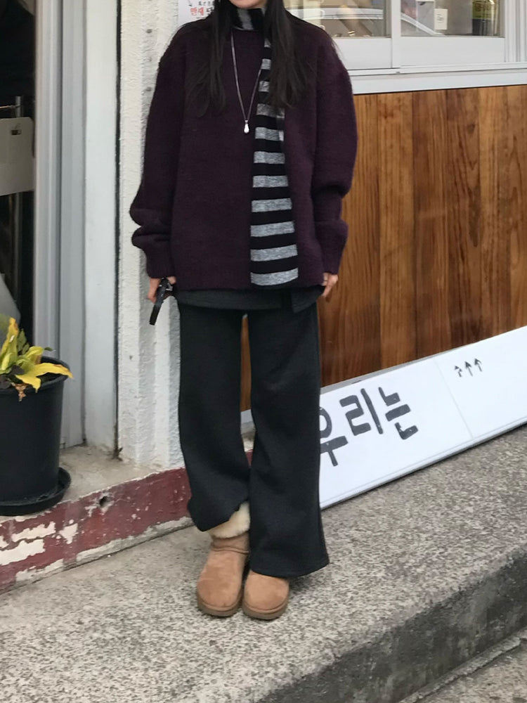 微喇叭顯瘦兩件式裙褲