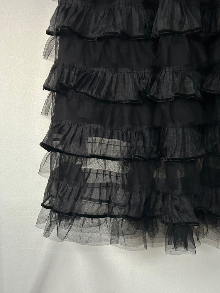 極美透紗蛋糕層次感及踝裙