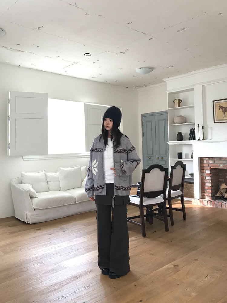 微喇叭顯瘦兩件式裙褲