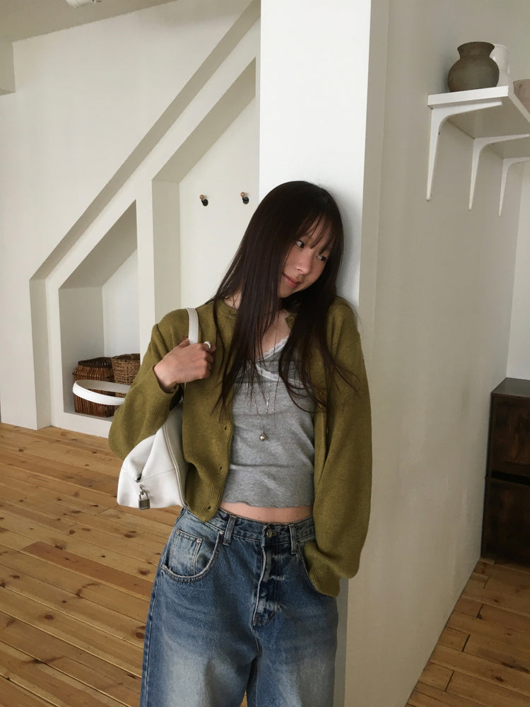 美色排鈕經典針織外套