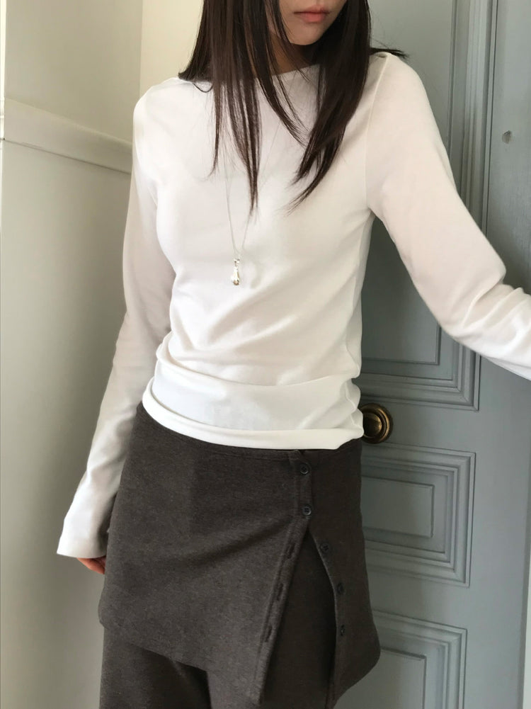 微喇叭顯瘦兩件式裙褲