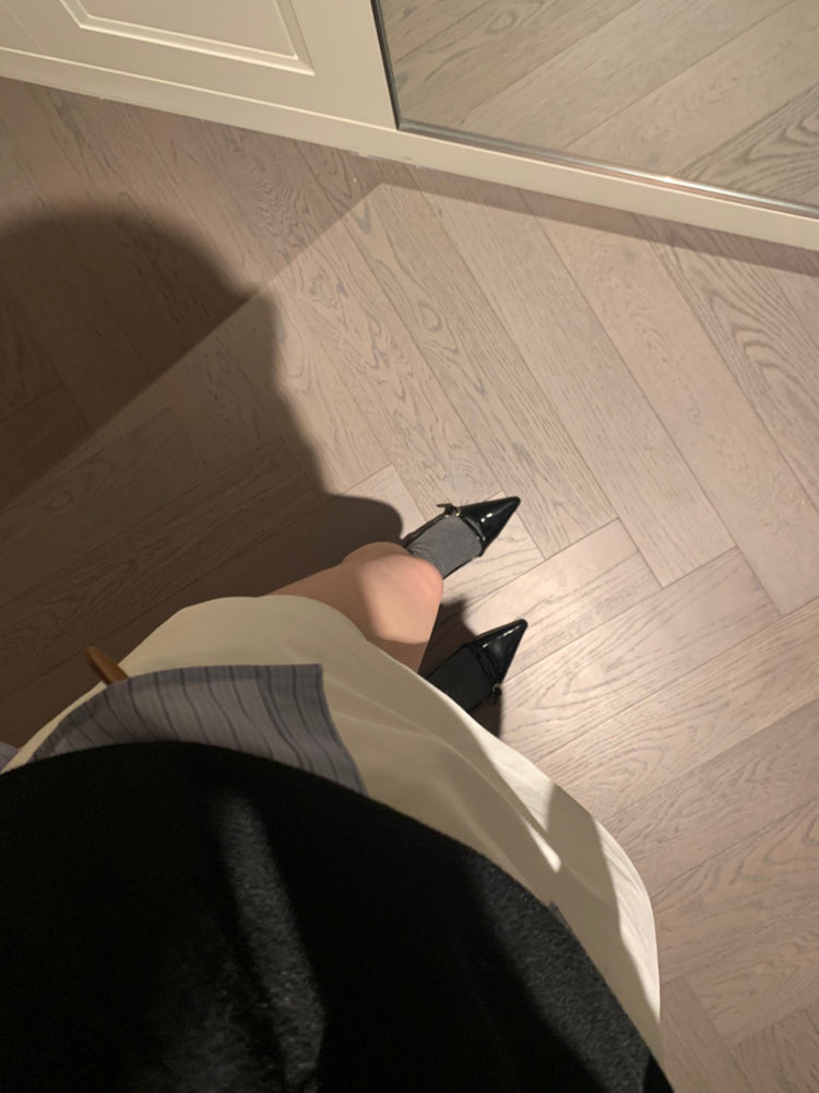 美色U領線細節針織上衣