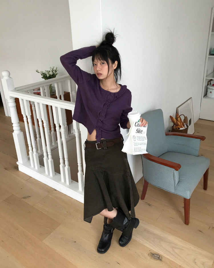 洗水不規則設計感半裙