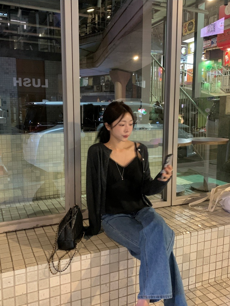 微透膚雙層細節上衣
