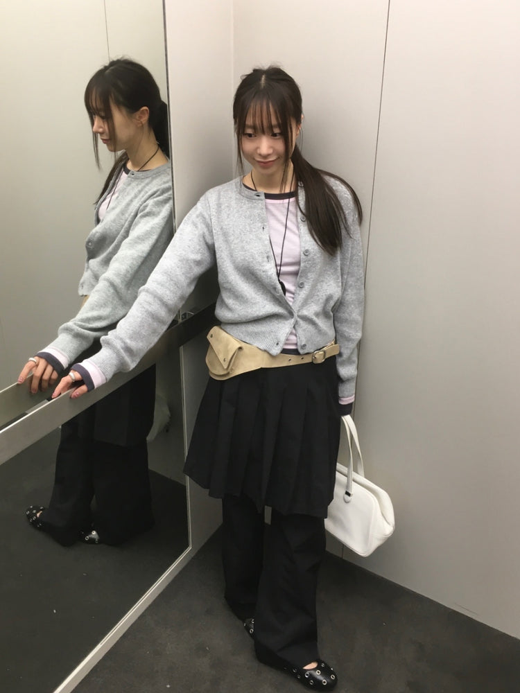 美色排鈕經典針織外套