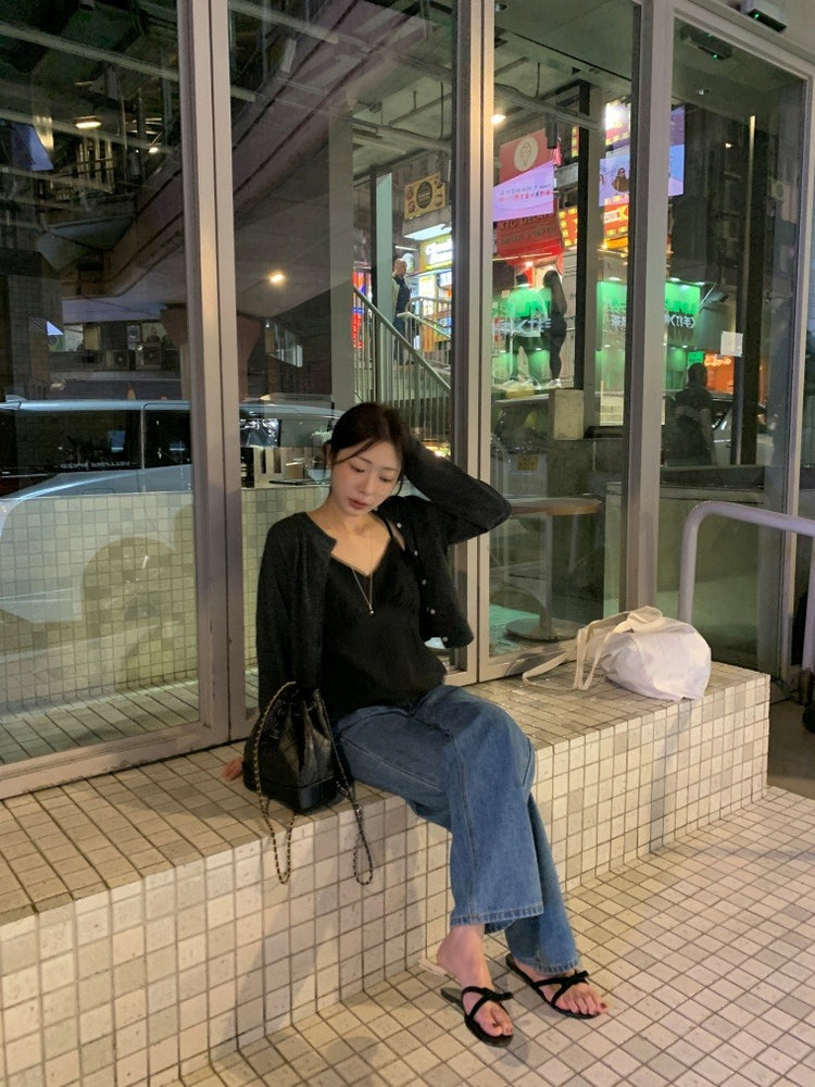 微透膚雙層細節上衣