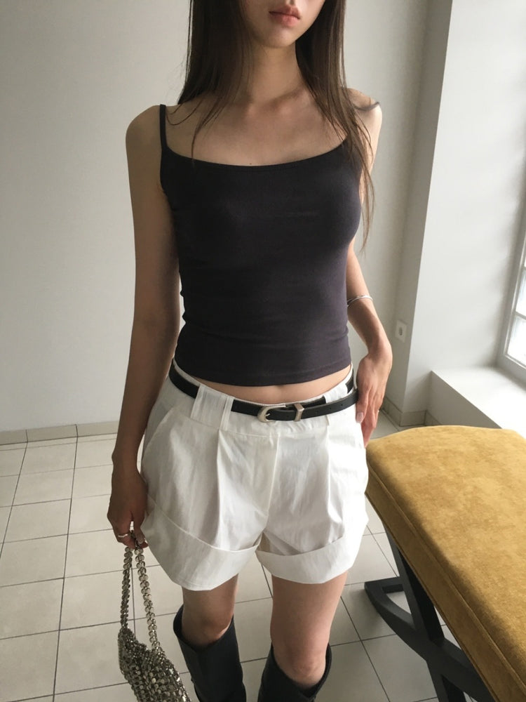 美色亨利領反折袖細節上衣