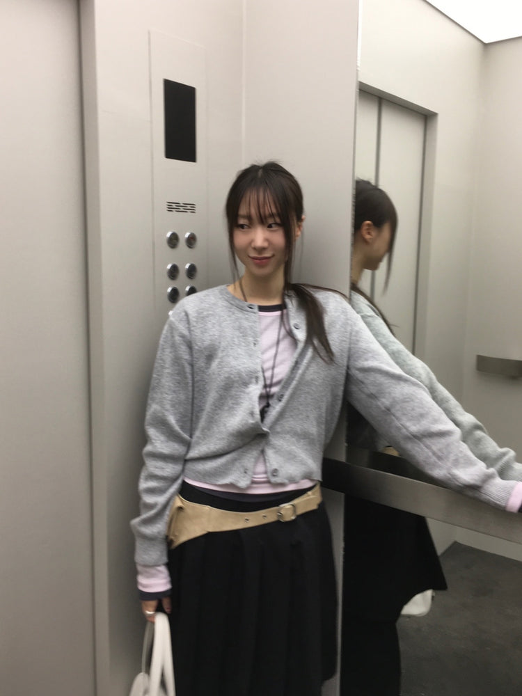 美色排鈕經典針織外套