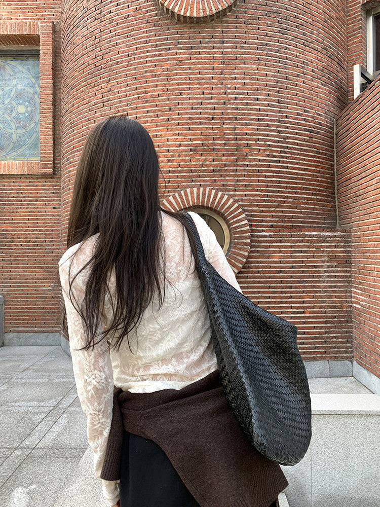 可立領排鈕修腰針織外套