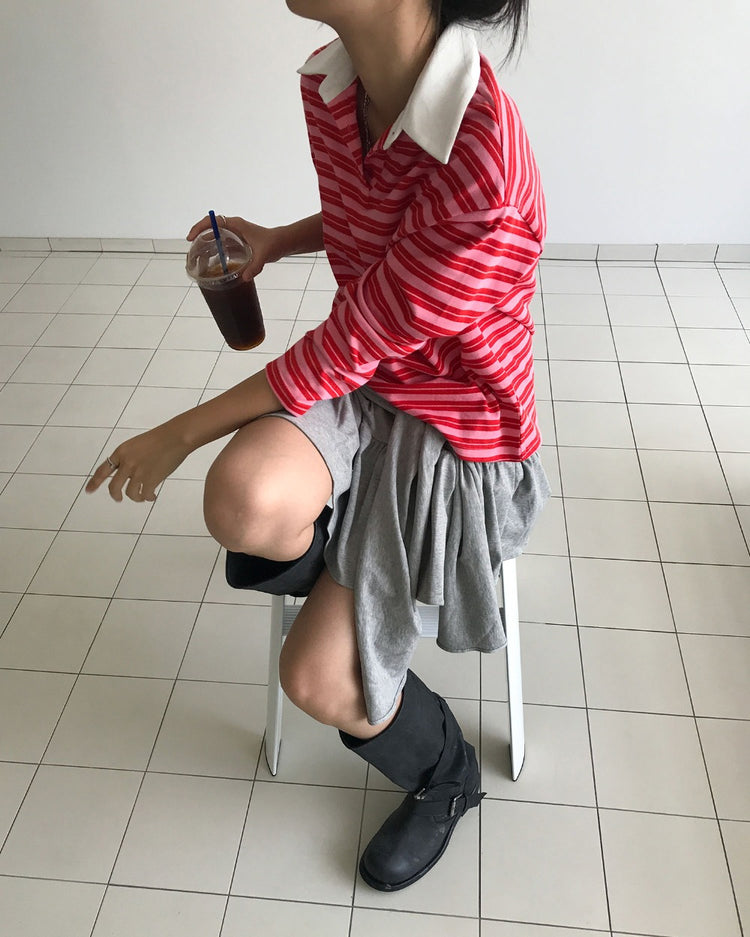 造型感綁腰細節棉裙