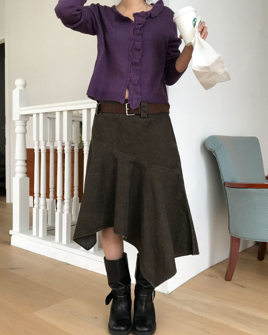 洗水不規則設計感半裙