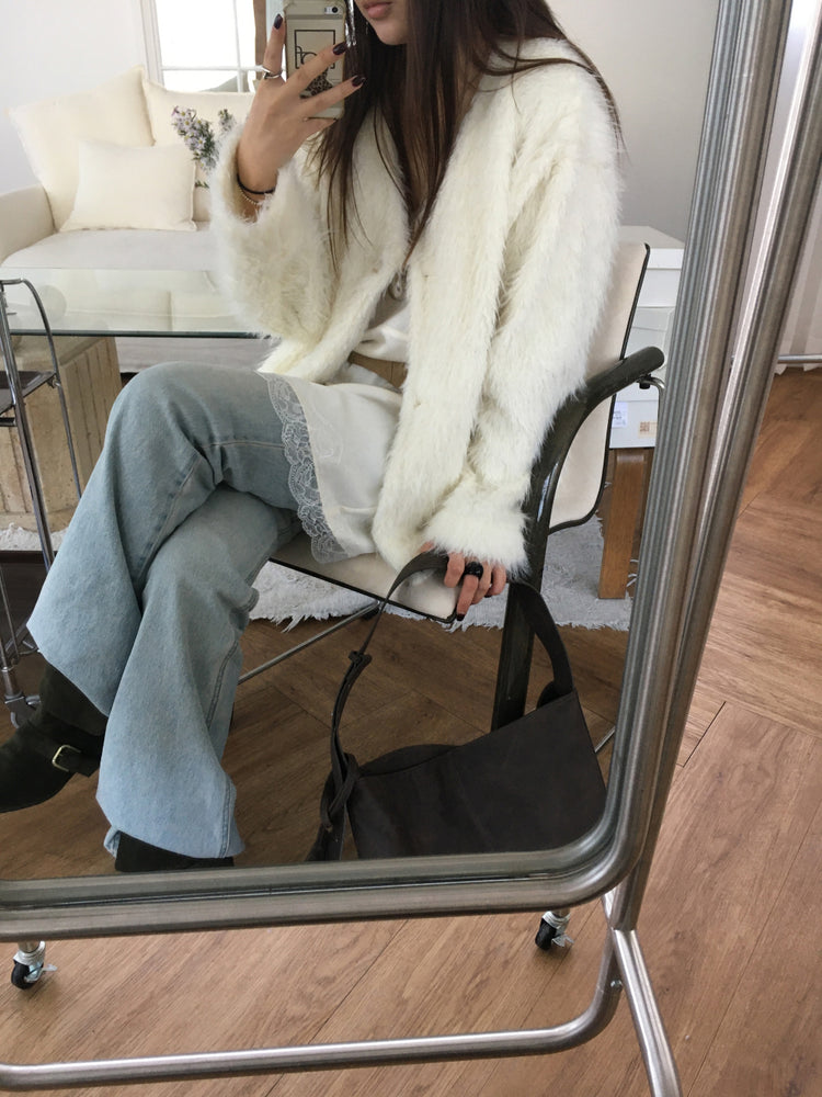 霧光蕾絲邊連身裙