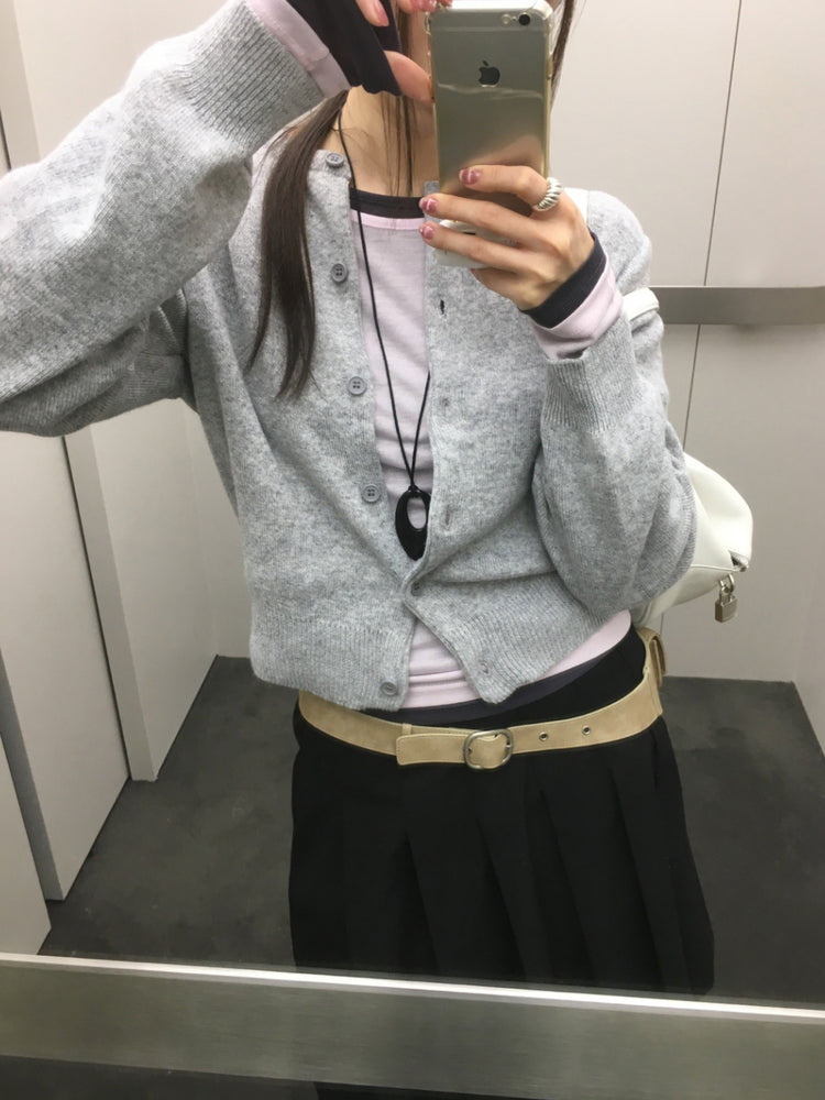 美色排鈕經典針織外套