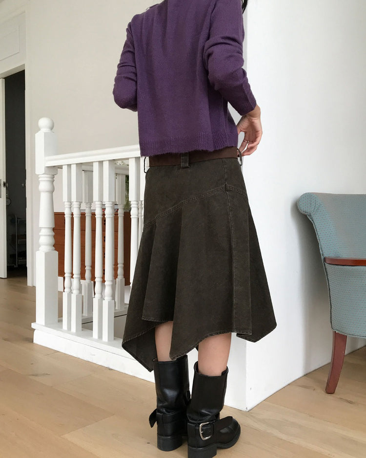 洗水不規則設計感半裙