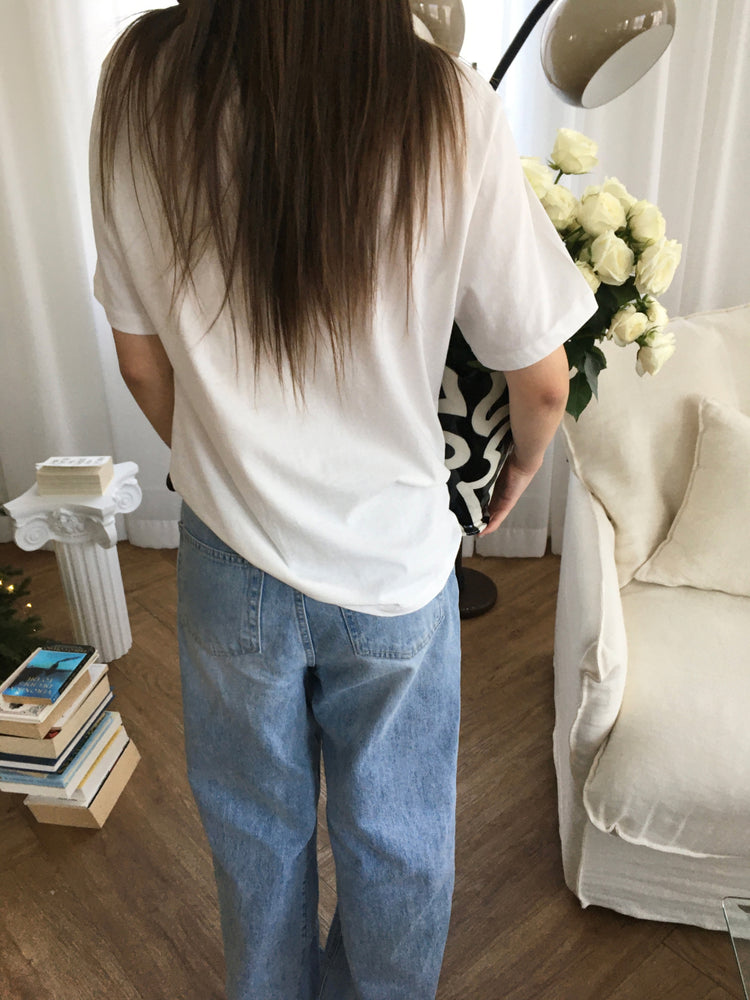 U領隨性寬鬆上衣