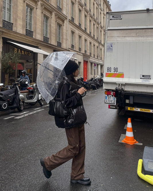 (fitting)率性口袋拉鏈細節cargo pant