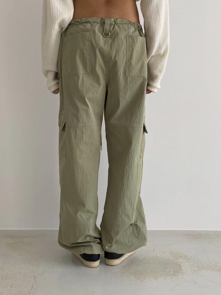 (Fitting)尼龍質感細節cargo pants