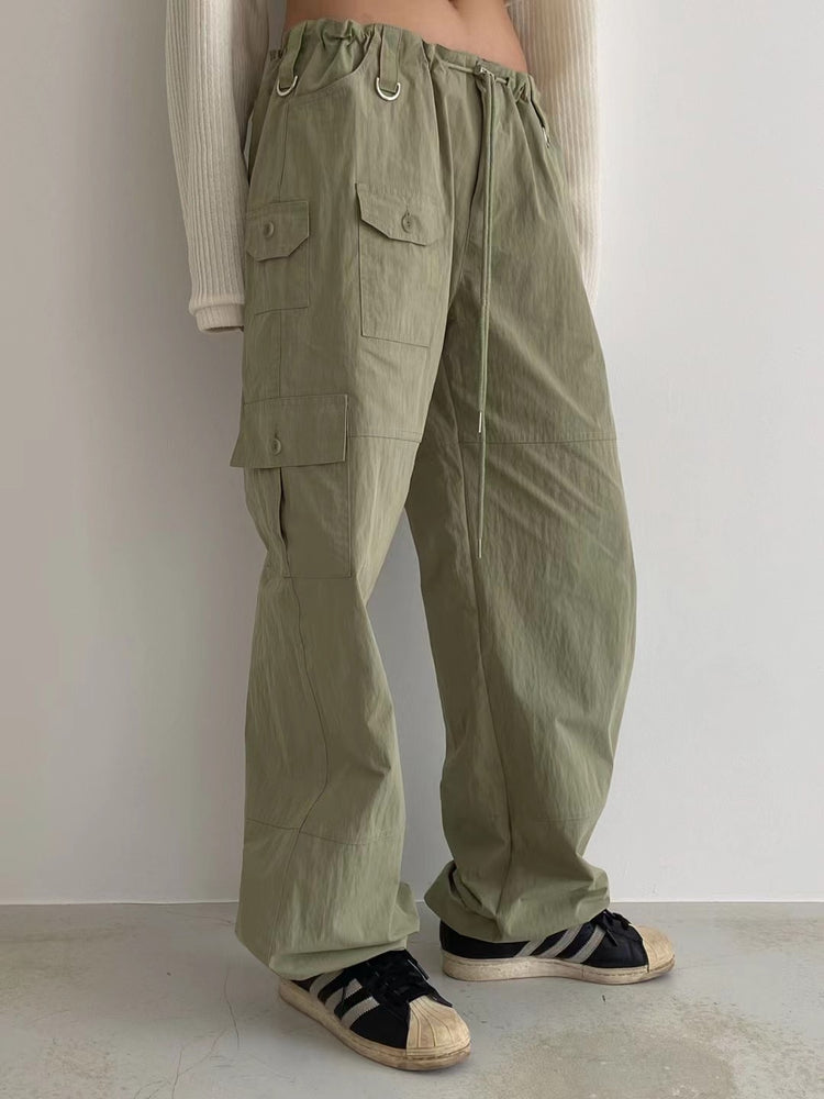 (Fitting)尼龍質感細節cargo pants