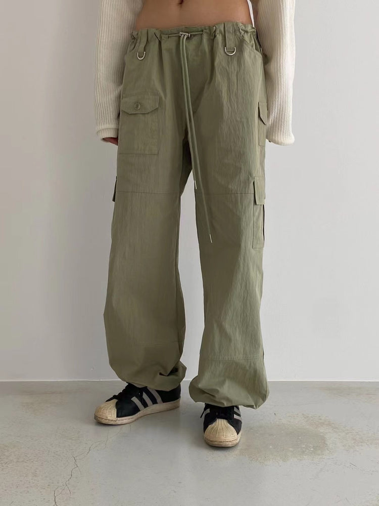 (Fitting)尼龍質感細節cargo pants