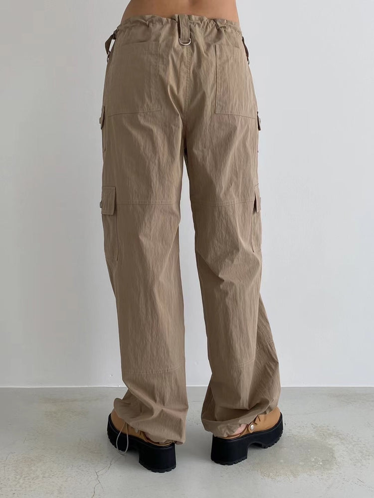 (Fitting)尼龍質感細節cargo pants