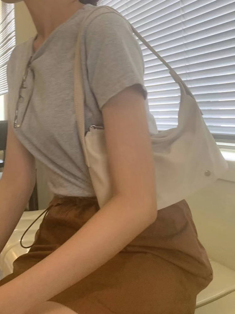 (現)Nylon hobo bag