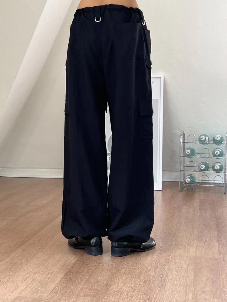 輕薄尼龍細節cargo pants